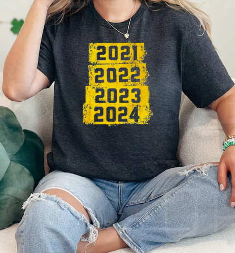 Michigan VS Ohio Football Rivalry 2021 2022 2023 2024 Maize and Blue  Classic Womens T-shirt