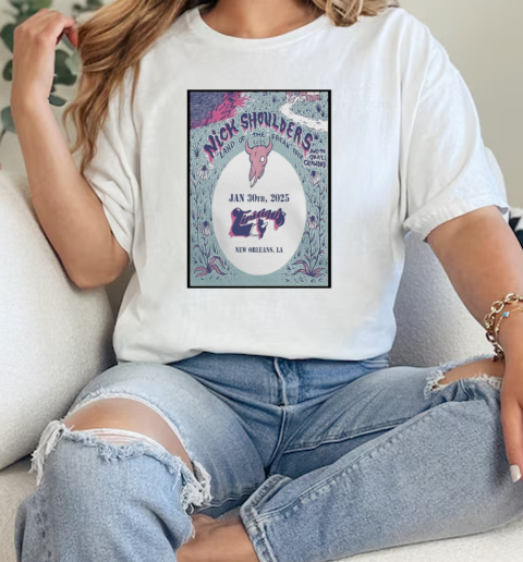 Nick Shoulders And The Okay Crawdad Tipitinas New Orleans LA Jan 30 2025  Classic Womens T-shirt