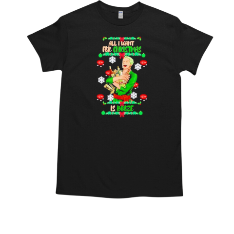 One Piece Zoro All I Want For Christmas Is Booze T-Shirt