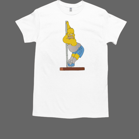 Premium Simpsons Homer Pole Dance The Simpsons 2024 T T-Shirt