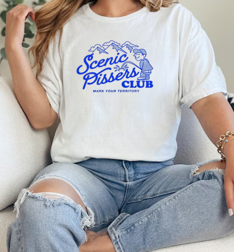 Scenic Pisses Club mark your territory  Classic Womens T-shirt