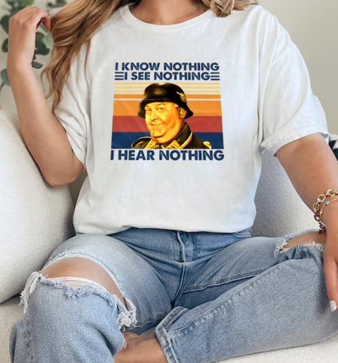 Soldier I Know Nothing I See Nothing I Hear Nothing Retro 2024  Classic Womens T-shirt