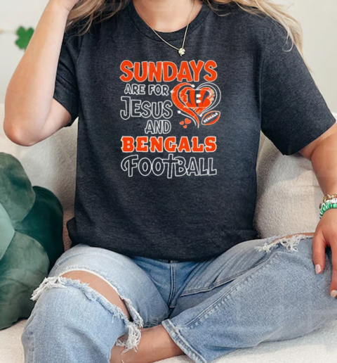 Sundays are for Jesus and Cincinnati Bengals football diamond  Classic Womens T-shirt