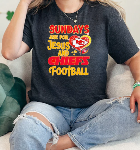 Sundays are for Jesus and Kansas City Chiefs football diamond  Classic Womens T-shirt