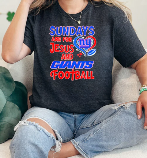 Sundays are for Jesus and New York Giants football diamond  Classic Womens T-shirt