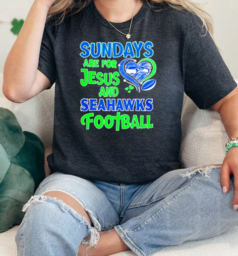 Sundays are for Jesus and Seattle Seahawks football diamond  Classic Womens T-shirt