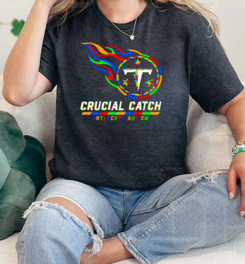 Tennessee Titans crucial catch intercept autism  Classic Womens T-shirt