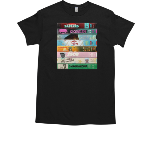 Tyler The Creator VHS Discography T-Shirt