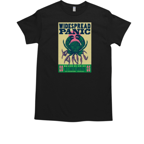 Widespread Panic ST. Augustine FL March 21 23 2025 Tour T-Shirt