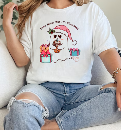 Boo Dead Inside But Its Christmas 2024  Classic Womens T-shirt