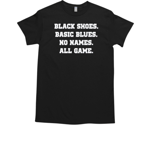 Penn State Nittany Lions Black Shoes Basic Blues No Names All Game T-Shirt