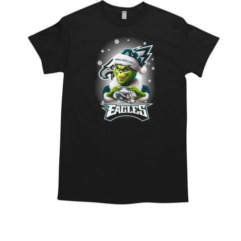 Santa Grinch Love Philadelphia Eagles Merry Christmas T-Shirt