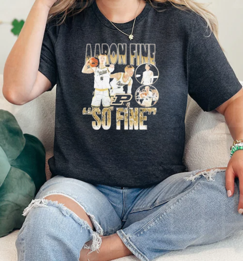 So fine Aaron Fine Purdue Boilermakers basketball retro  Classic Womens T-shirt