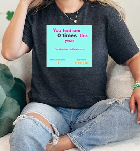 Spotify wrapped you had sex 0 times this year absolute fucking loser  Classic Womens T-shirt