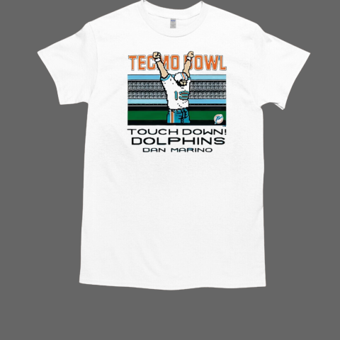 Tecmo Bowl Miami Dolphins Dan Marino pixels T-Shirt