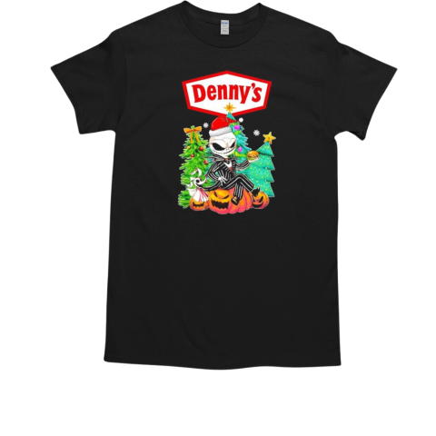 Jack Skellington Denny's pumpkin Christmas tree T-Shirt