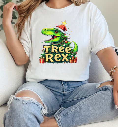 Merry Christmas Treerex 2024  Classic Womens T-shirt