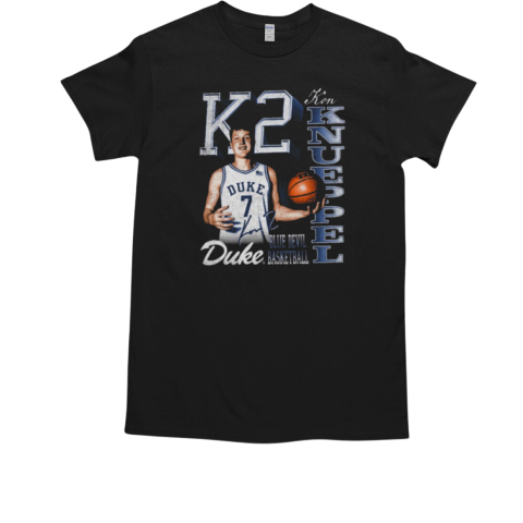 Kon Knueppel K2 Duke Blue Devils Basketball 90s Graphic Signature T-Shirt