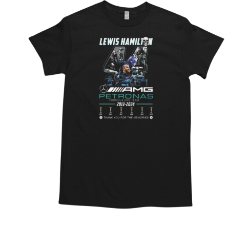 Lewis hamilton prtronas formula one team 2013 2014 thank you for the memories T-Shirt