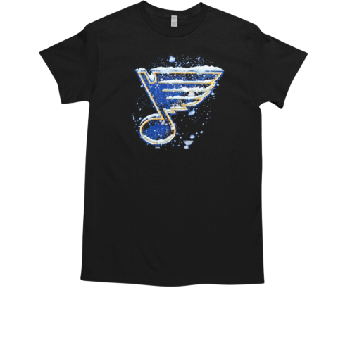 St. Louis Blues Snow Logo T-Shirt