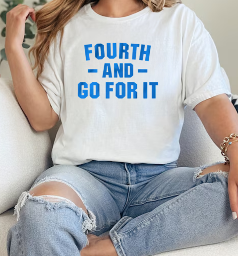 Detroit Lions Fourth And Go For It  Classic Womens T-shirt