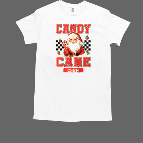 Candy Cane Crew Vintage Christmas Santa Claus Retro Xmas T-Shirt