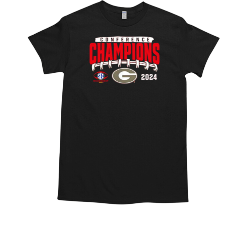 Georgia Bulldogs 2024 SEC Football Conference Champions Endzone Rush T-Shirt