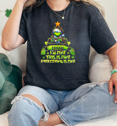 Grinch Im fine this is fine everything is fine Christmas  Classic Womens T-shirt