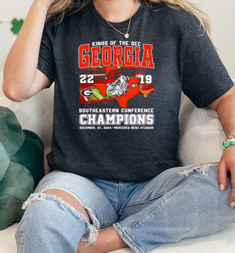 Kings of The SEC Georgia 22 19 Texas Southeastern Conference Champions  Classic Womens T-shirt