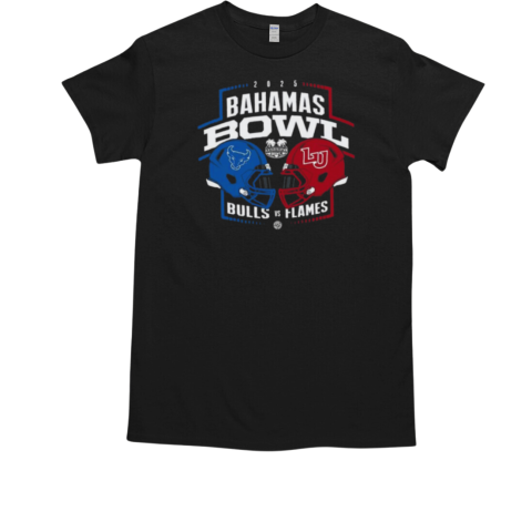 Liberty Flames Vs Buffalo Bulls 2025 Bahamas Bowl Dueling Healmet T-Shirt