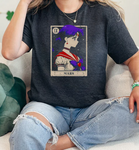 Sailor Mars herald of strength Tarot card  Classic Womens T-shirt