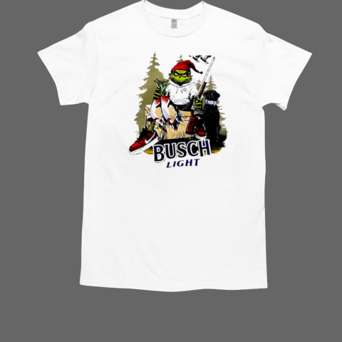 Grinch Busch light Hunting for Christmas T-Shirt