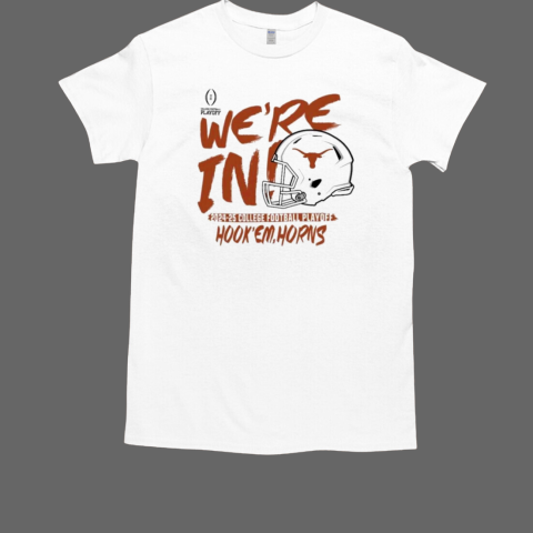 Texas Longhorns We're In 2024 College Football Playoff Bound Helmet T-Shirt