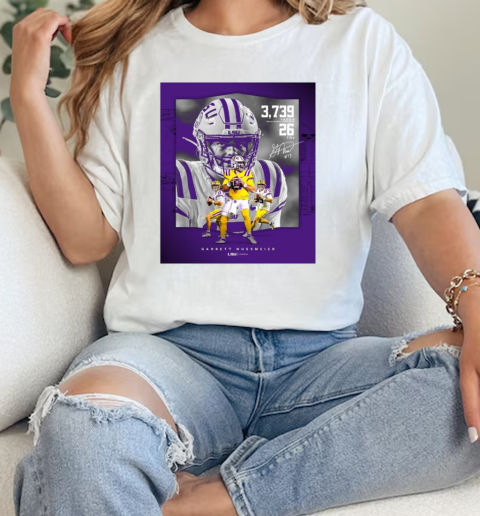 Garrett Nussmeier LSU Tigers third most passing yards in a season 3739 Yards 26 TDs Signature  Classic Womens T-shirt