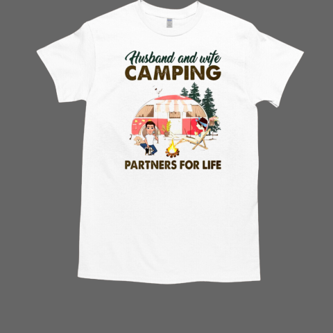 Husband And Wife Camping Partner For Life T-Shirt