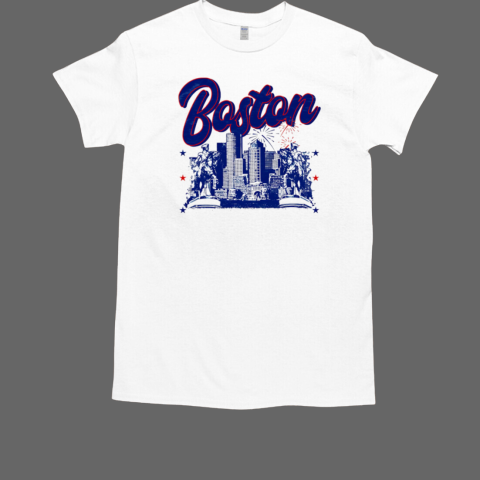 Where I'm From Adult Boston Skyline T-Shirt