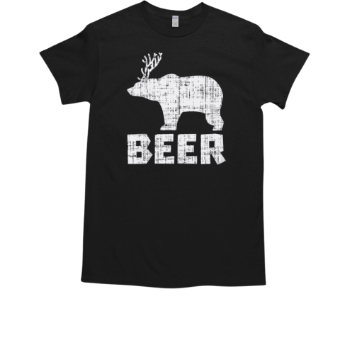 Bear Deer Beer Funny Drinking Hunting Camping Dad Uncle Gift Tank Top T-Shirt