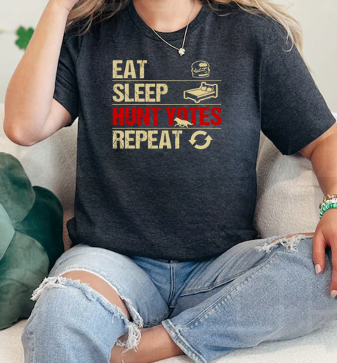 Coyote Hunting Eat Sleep Hunt Yotes Repeat  Classic Womens T-shirt