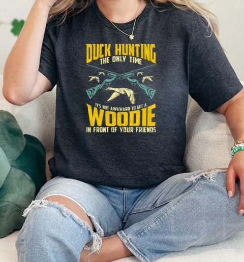 Duck Hunter Retro Duck Hunting Fathers Day  Classic Womens T-shirt