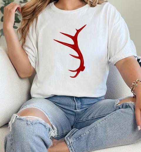 Elk Hunting Bull Antler Shed Pullover  Classic Womens T-shirt