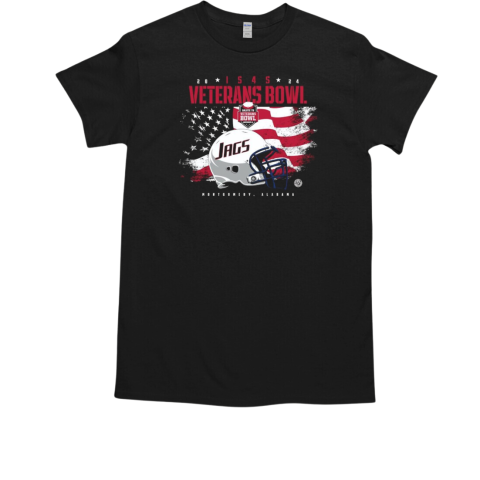 South Alabama Jaguars The Historic Cramton 2024 Bowl IS4S Salute To Veterans Bowl T-Shirt