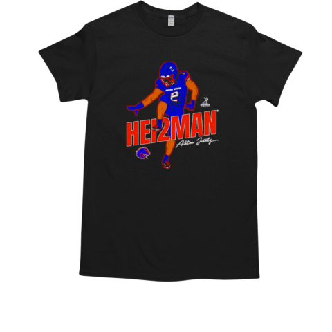 Ashton Jeanty Heisman Boise State Broncos cartoon signature T-Shirt