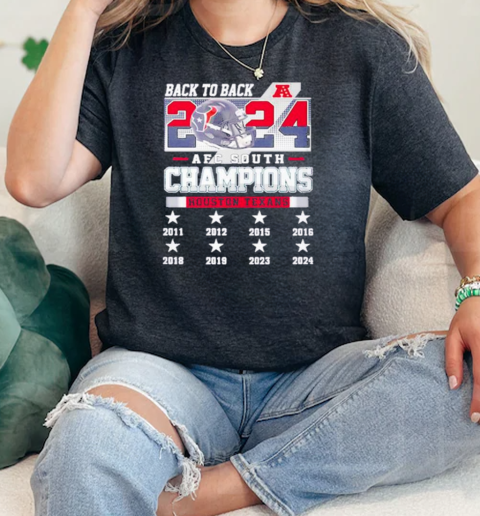 Back To Back Houston Texans 2024 AFC South Champions  Classic Womens T-shirt