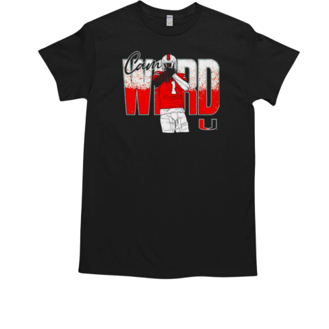 Cam Ward no 1 Miami Hurricanes cartoon signature T-Shirt