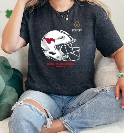 College Football Playoff 2025 SMU Helmet  Classic Womens T-shirt