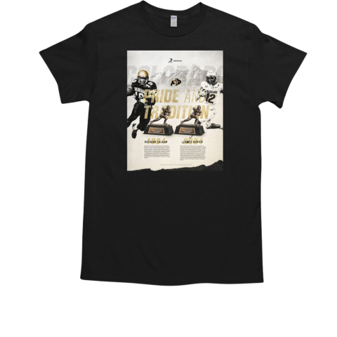 Colorado Buffaloes Pride And Tradition 1994 Rashaan Salaam And 2024 Travis Hunter T-Shirt