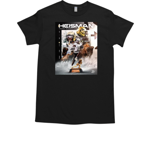 Colorado Buffaloes Travis Hunter 2024 Heisman Trophy Winner Big 12 Football T-Shirt