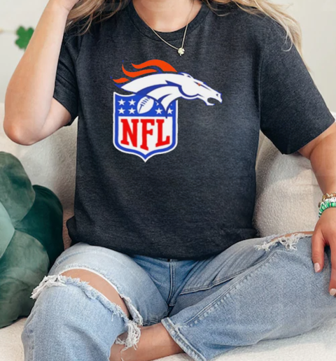 Denver Broncos X NFL Logo  Classic Womens T-shirt