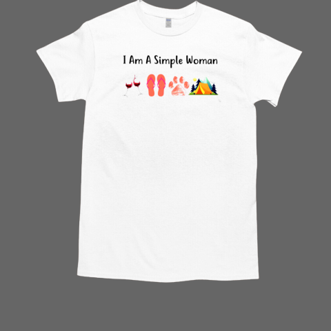 I Am A Simple Woman Camping T-Shirt