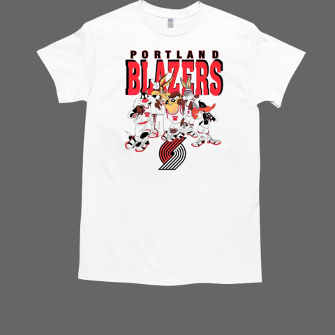 Portland Trail Blazers Looney Tunes Nba Basketball T-Shirt